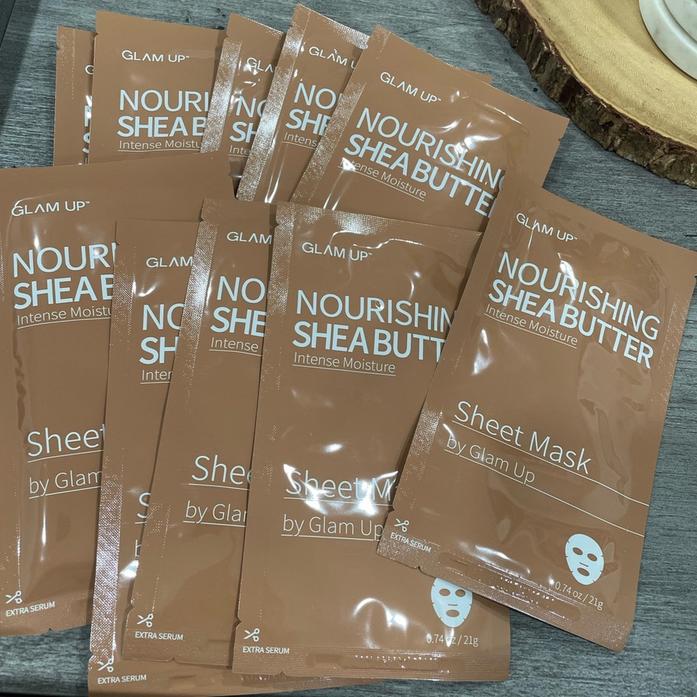 10 Glam Up Nourishing Shea Butter Sheet Mask - Tan